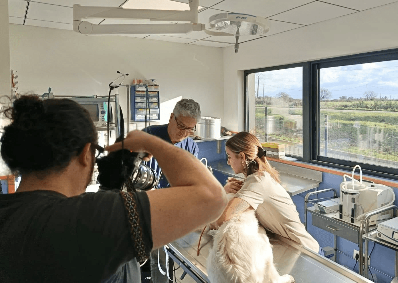 Doctor clicking picture