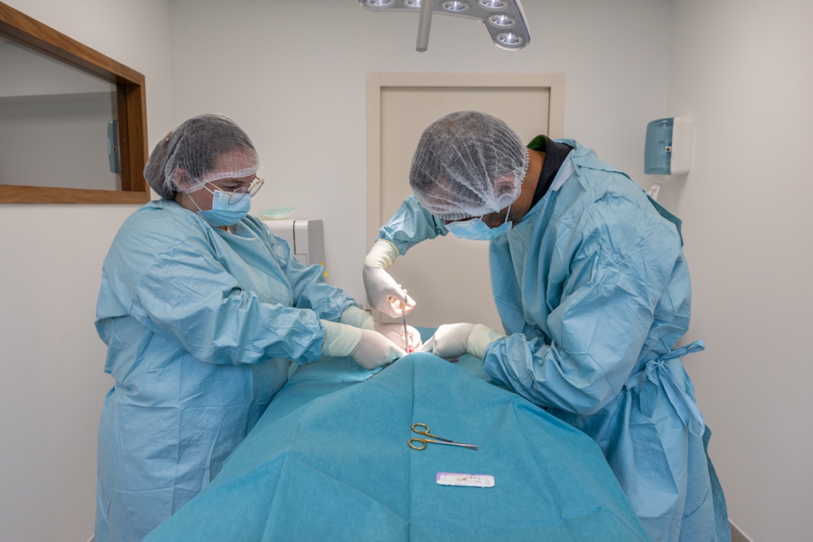 Surgical team at work